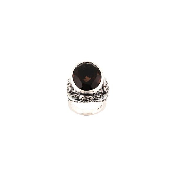 Bague Vintage en Argent 925 avec Quartz