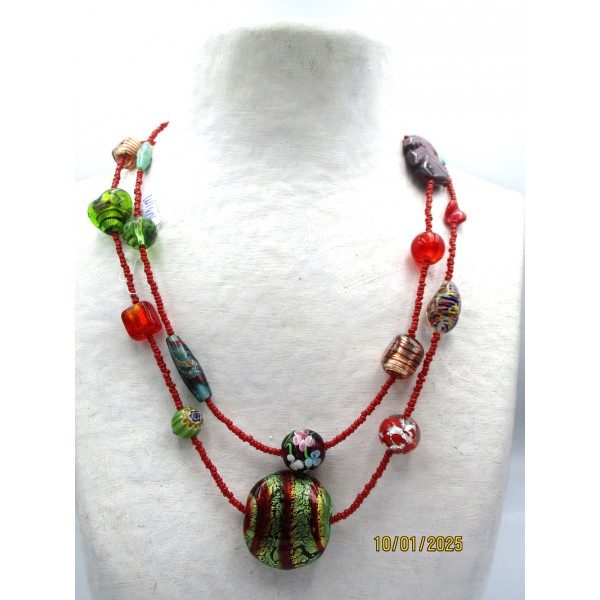 Collier Vintage en Verre de Murano